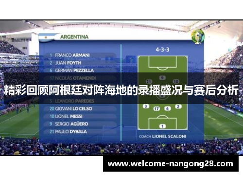 精彩回顾阿根廷对阵海地的录播盛况与赛后分析